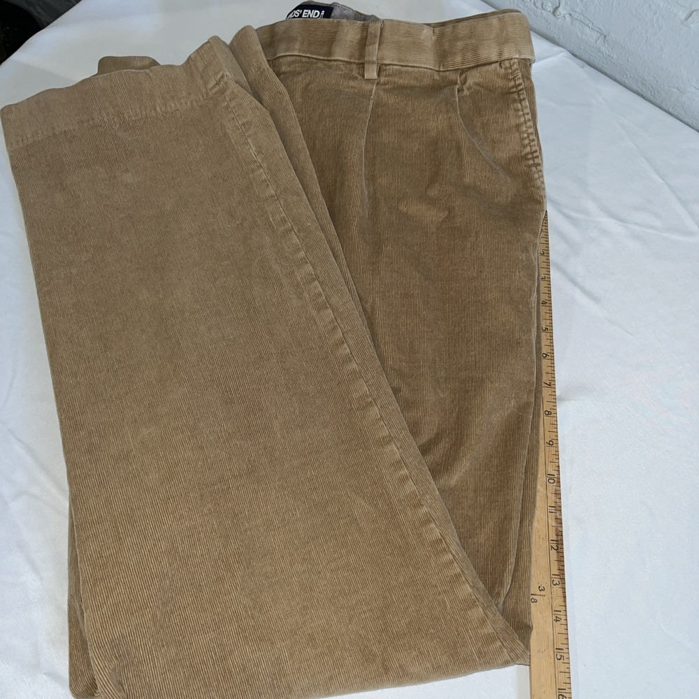 Men's Land's End Tan Corduroy Dress Casual Pants 42 X 30 - Picture 6 of 6